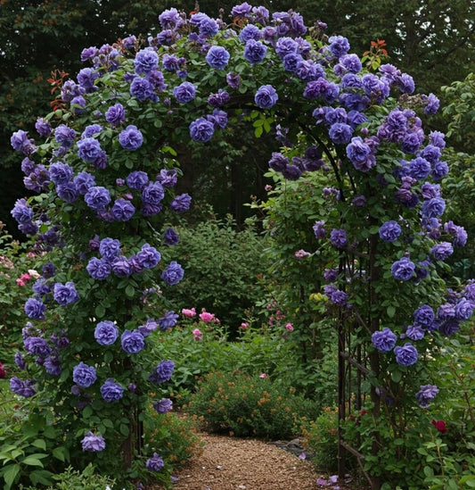TRANDAFIR URCATOR LA GHIVECI ROYAL MAUVE